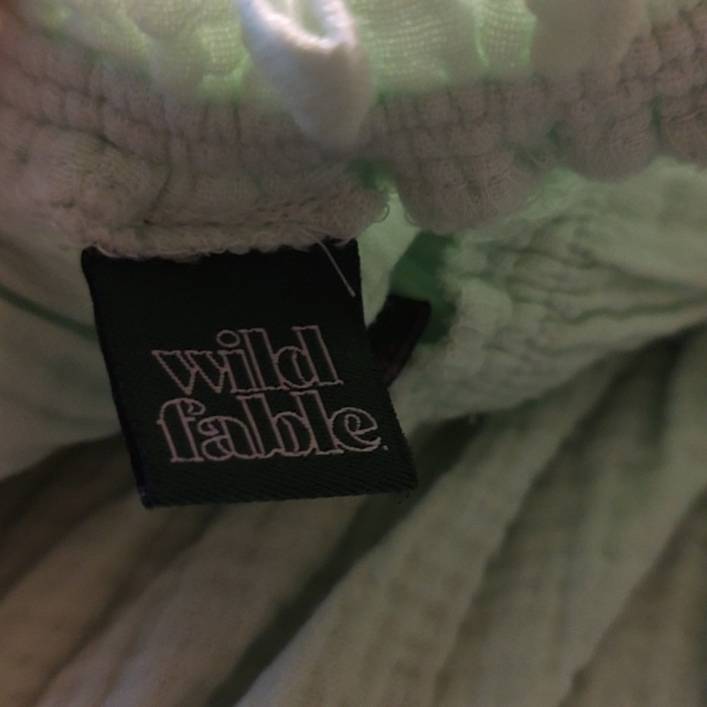 Wild Fable Mint Green Smocked Square Neckline Blouse Size L - Picture 3 of 5